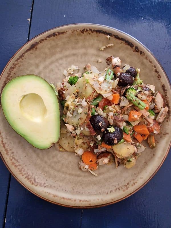 Idée d'assiette en alimentation anti-inflammatoire, pour le microbiote et allergies !